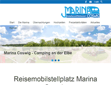 Tablet Screenshot of marina-coswig.de